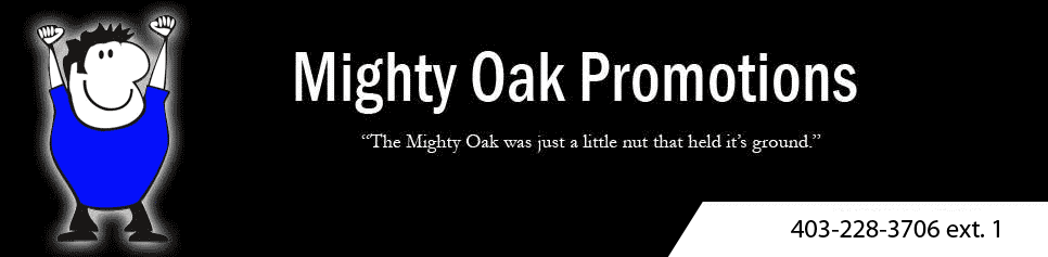Mighty Oak Promotions header